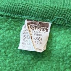 USA製ビンテージ70s半袖スウェット古着メンズレディースok緑Vネック60s