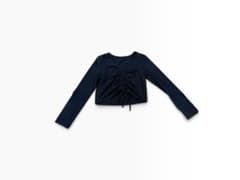 SHEIN 長袖カットソー ネイビー シャーリングのサムネイル
