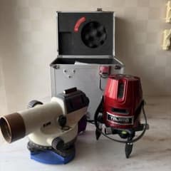 ジャンク品 TAJIMA レーザー墨出し器 オートレベル　シンワレベルのサムネイル