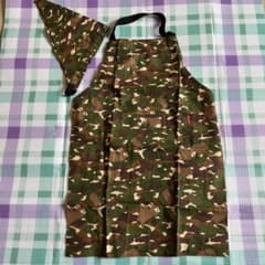 ⭐︎未使用⭐︎Kids Foret キッズフォーレ エプロン 三角巾セットのサムネイル