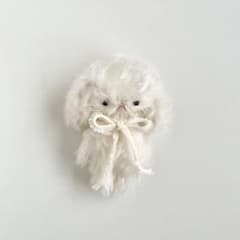 ふわ 白うさぎ ウサギ ハンドメイド ぬいぐるみ 作家 アートドール