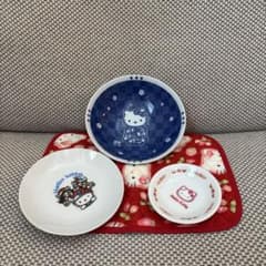 コラボ希少レア品　平成レトロ　ハローキティ　小皿６個セット コラボ希少レア品 平成レトロ ハローキティ 小皿6個セット コラボ希少