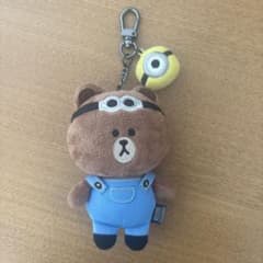BROWN & FRIENDS ミニオン ぬいぐるみマスコット キーチェーンのサムネイル