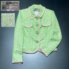 フランス製ビンテージ RUTY PARIS フラワージャガードジャケット 