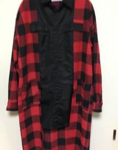 ロングコート 赤チェック 山中拓也着用類似商品のサムネイル