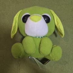 圧縮無し（タグ付き）お茶犬 Lぬいぐるみ 緑茶犬 リョク お座り ぬいぐるみ