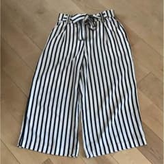 ZARA ストライプ ワイドパンツのサムネイル