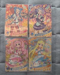 ひみつのアイプリリング5弾　ビビ　チィ　ひまり　みつき　ミラクルカード4枚セットのサムネイル