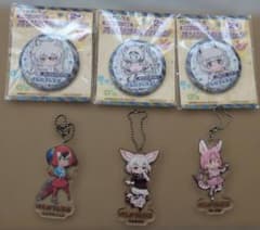 けものフレンズ 缶バッジ アクリルキーホルダー 6点セット 非売品のサムネイル