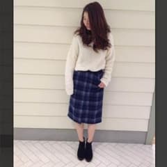who's who Chico チェック柄タイトスカートのサムネイル