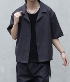 welise ショート丈 半袖オープンカラーシャツのサムネイル