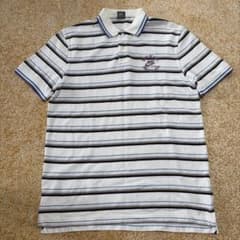 ③2009 NIKE ポロシャツ ボーダー DEPT OF ATHL - メルカリ
