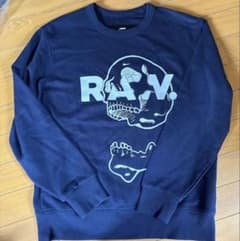 G-STAR RAW スカルプリント スウェット ネイビー Sのサムネイル
