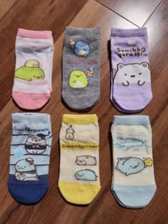스미코구라시 키즈 양말 6 다리 세트 19cm ~ 24cm