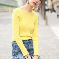 LOWRYS FARM☆２ＷＡＹVネックリブニットのサムネイル