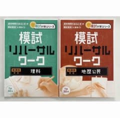 進研ゼミ　模試リハーサルワーク　理科　地歴公民