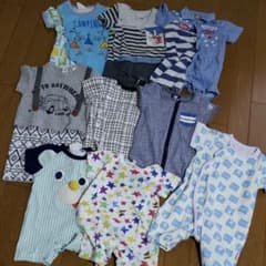 半袖ロンパース9枚セット 70サイズのサムネイル