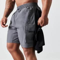 VANQUISH UTILITY V2 GREY CARGO SHORTS Lのサムネイル
