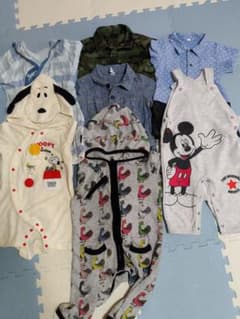 ベビー服 ロンパース カバーオール まとめ売り 7点セットのサムネイル