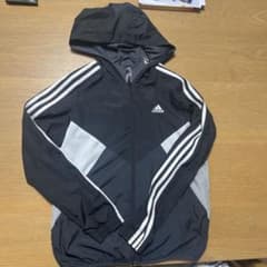 adidas ウィンドブレーカー フード付き ブラックのサムネイル