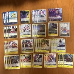 b*o様 ワンピースカードゲーム 黒黄ティーチ デッキパーツセット