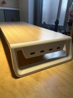 木目調 USBポート付きモニター台のサムネイル