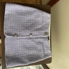 ZARA ツイード ミニスカート パープルのサムネイル