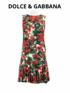 【値下げ可能です】Dolce & Gabbana 花柄 ワンピース 38 タグ付のサムネイル