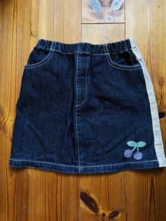 デニム×コーデュロイ　秋冬　スカート　120サイズのサムネイル