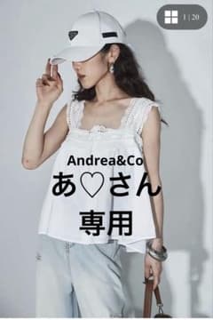 Andrea&Co コットンレースキャミブラウス - メルカリ