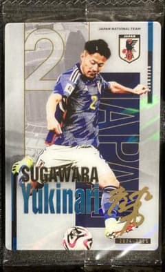 菅原由勢 金箔サインカード サッカー日本代表 ウエハース