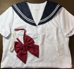 セーラー服上下セット（白・紺・赤）のサムネイル