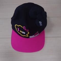 ハローキティ キャップ 黒/ピンクのサムネイル
