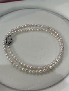 伊勢志摩英虞湾産あこや真珠 3.5-4mm パールネックレス 42.5cm - メルカリ
