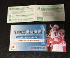 ハワイアンズ株主優待とスライダー割引券のサムネイル