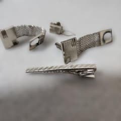 M【TIFFANY&Co.】シグネチャー クロス ネクタイピン 1992 SV925 SILVER