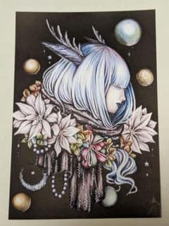 クリスマス　オリジナルチョークアート　ポストカード