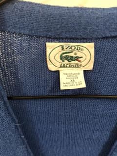 激レア 70s ラコステ USA IZOD ワンポイント ロゴ カーディガンのサムネイル