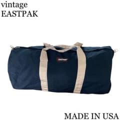 USA製 EASTPAK ヴィンテージ ビックドラムバッグ ネイビー - メルカリ