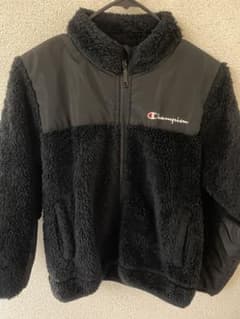 Champion キッズ フリースジャケット ブラックのサムネイル