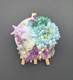 海の中の花園　人魚が暮らす海の世界　貝殻　フラワーアート インテリア　マーメイドのサムネイル