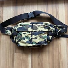 アベイシングエイプ×ポーター APE×PORTER 1st カモ ウエストバッグ 