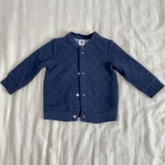 PETIT BATEAU キルティング カーディガン 12m/74cmのサムネイル