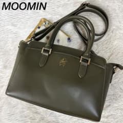 新品未使用】ムーミン スナフキン 森の色のレザートート 風にそよぐ 