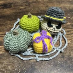 ハンドメイド ハロウィン あみぐるみ セットのサムネイル