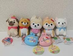 まるたま 豆しば三兄弟 苺づくし シリコンぷちがまぐち