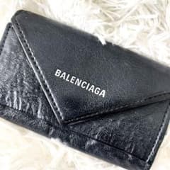 BALENCIAGA バレンシアガ キーケース 6連 ブラック ロゴ 付属品あり バレンシアガ BALENCIAGA 6連キーケース キーリング ブラック 黒