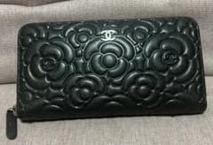CHANEL ニューカメリアジップ長財布 新品同様 - メルカリ