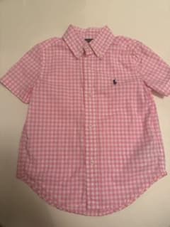 Ralph Lauren ギンガムチェック 半袖シャツ　3Tのサムネイル