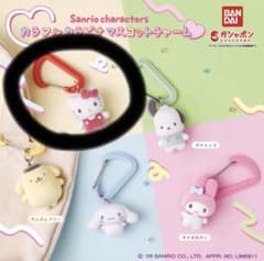ガチャガチャ　Hello Kitty フェイスポーチ＆マスコットセットのサムネイル